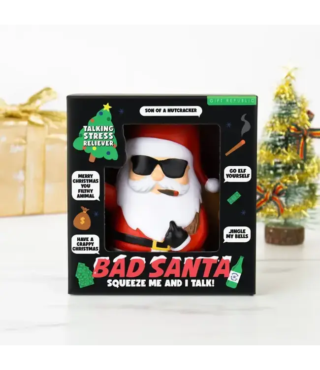 GIFT REPUBLIC Bad Santa Talking Stress Reliever