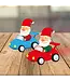 GIFT REPUBLIC Driving Gnome For Christmas - Set of 2
