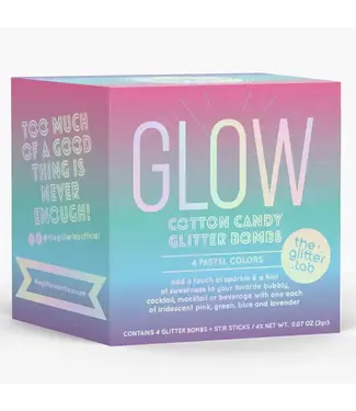 THE GLITTER LAB Glow Drink Glitter Bombs For Cocktails, Mocktails & Bubbly