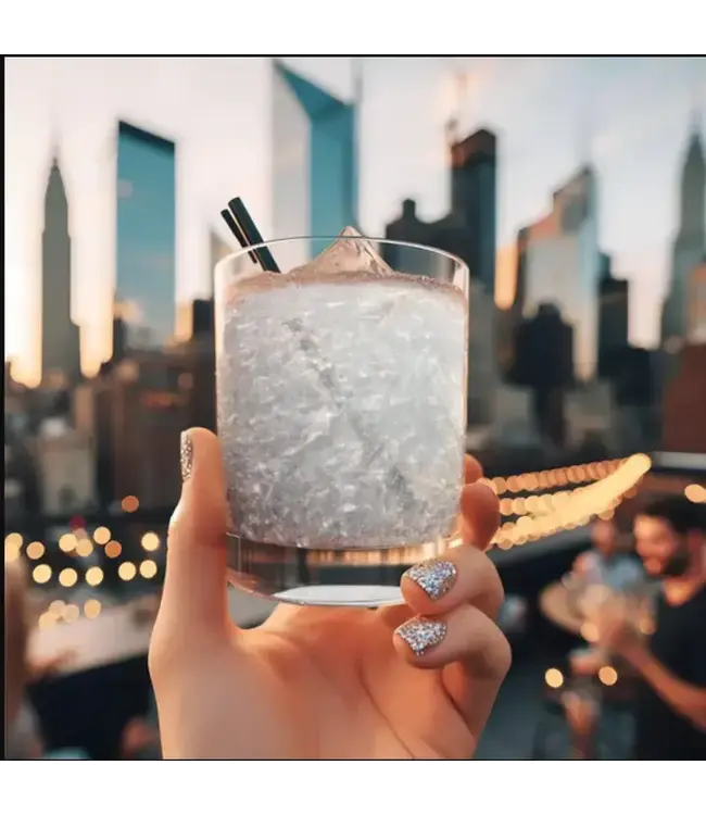 THE GLITTER LAB Silver Drink Glitter Bombs For Cocktails, Mocktails & Bubbly