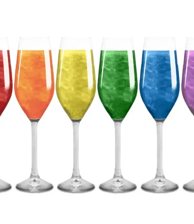 THE GLITTER LAB Rainbow Drink Glitter Bombs For Cocktails, Mocktails & Soda