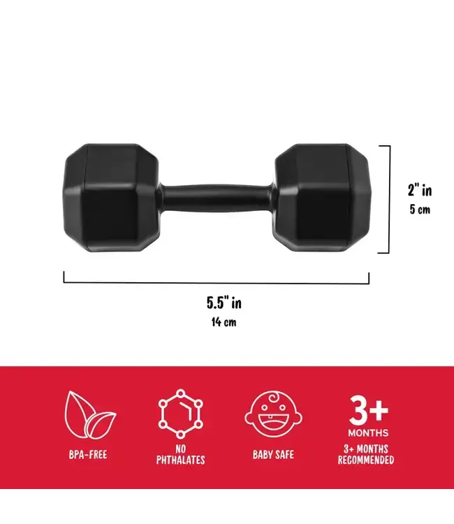 FRED & FRIENDS Buff Baby - Dumbbell Rattle