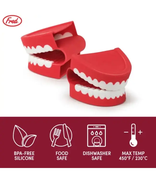 FRED & FRIENDS Chomp! - Pot Holders - Chattering Teeth