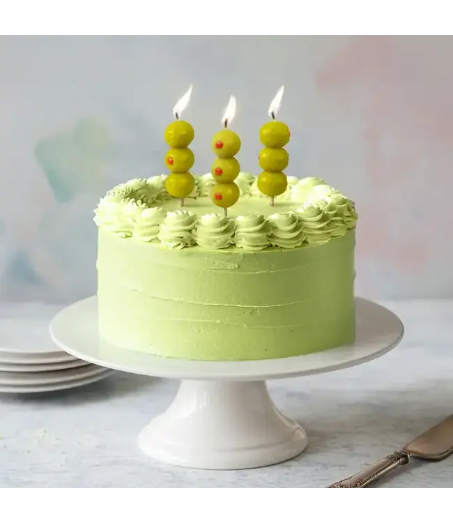 FRED & FRIENDS Cocktail Party Olive Candles - Set of 6