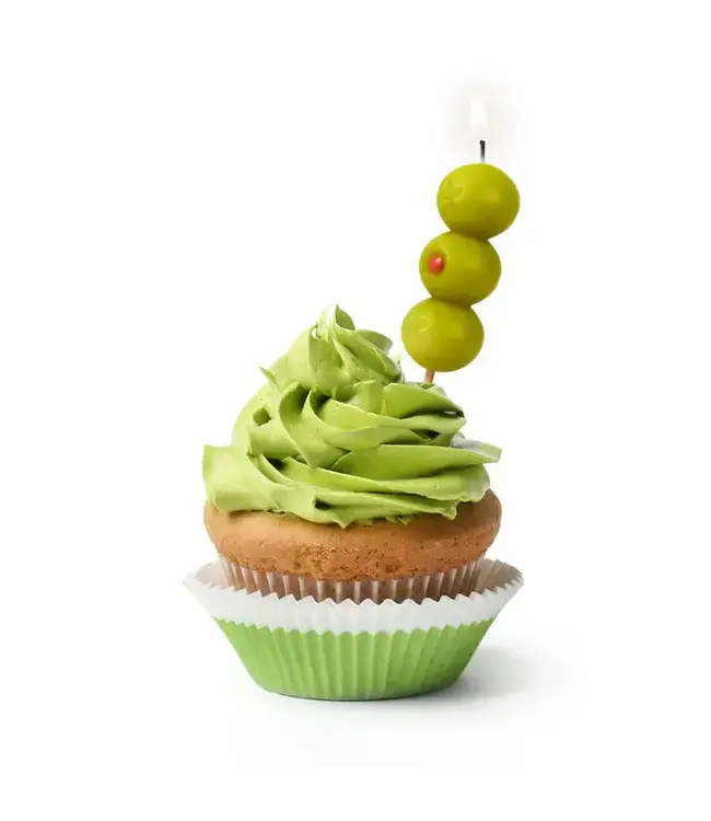 FRED & FRIENDS Cocktail Party Olive Candles - Set of 6