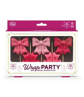 FRED & FRIENDS Wrap Party Bow Candles, Set of 5