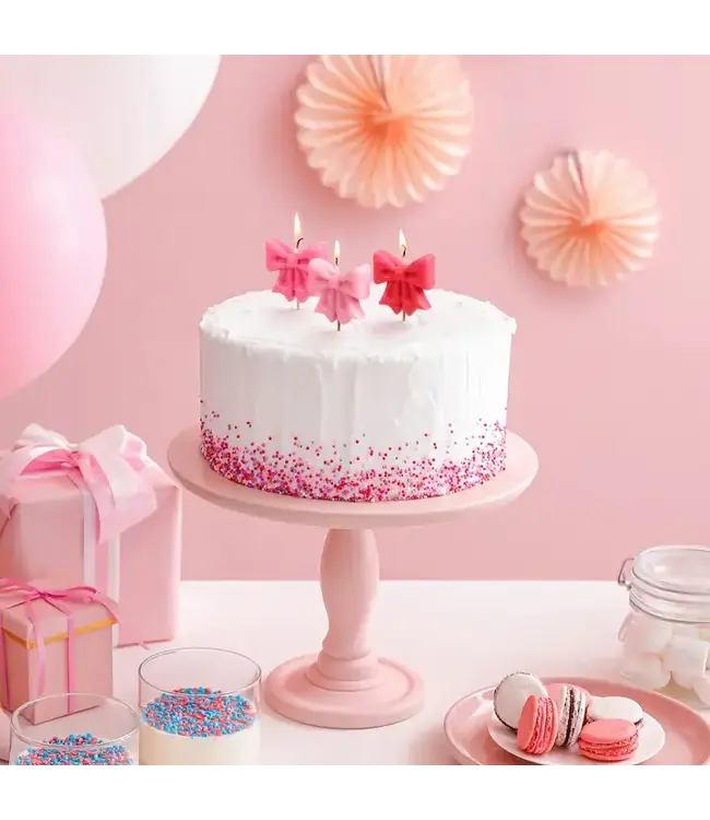 FRED & FRIENDS Wrap Party Bow Candles, Set of 5