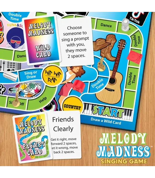UT BRANDS Melody Madness Singing Game – Family Party, Birthday & Gift