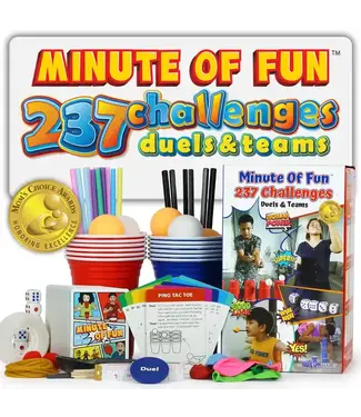 UT BRANDS Minute of Fun – 237 Challenge Family & Party Game, Gift Idea