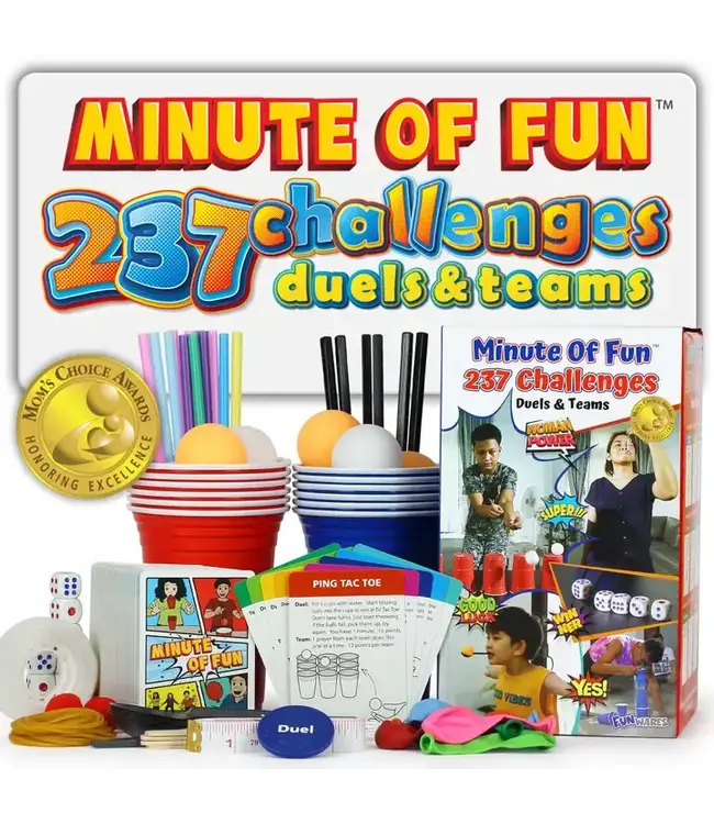 UT BRANDS Minute of Fun – 237 Challenge Family & Party Game, Gift Idea