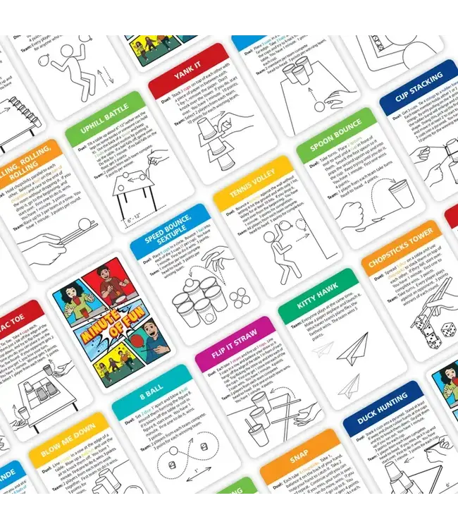 UT BRANDS Minute of Fun – 237 Challenge Family & Party Game, Gift Idea