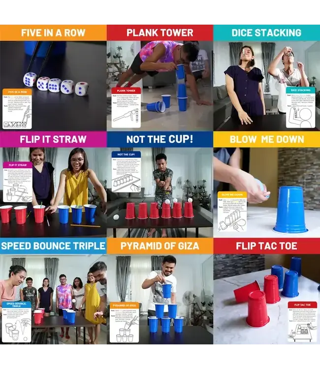 UT BRANDS Minute of Fun – 237 Challenge Family & Party Game, Gift Idea