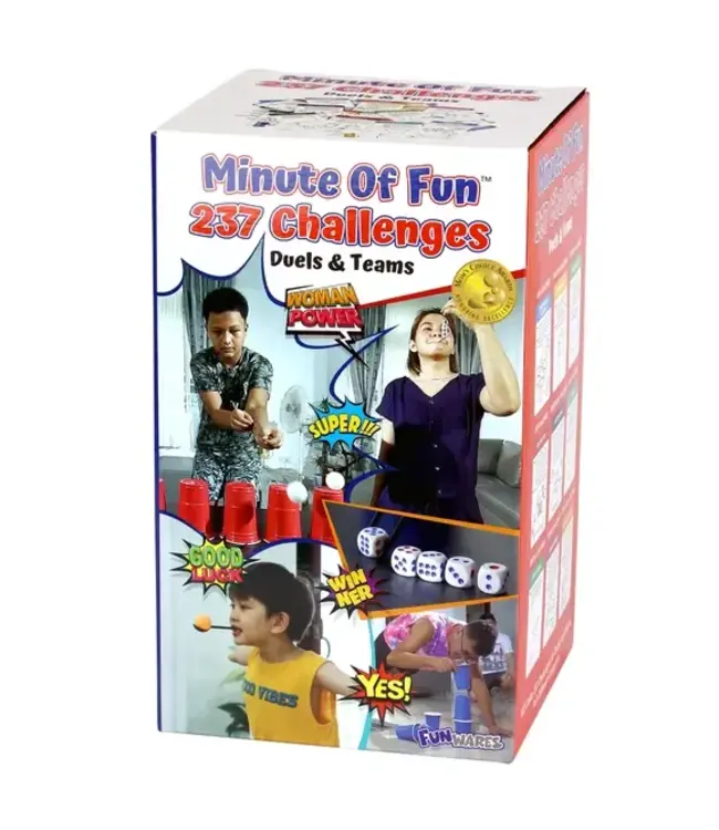 UT BRANDS Minute of Fun – 237 Challenge Family & Party Game, Gift Idea