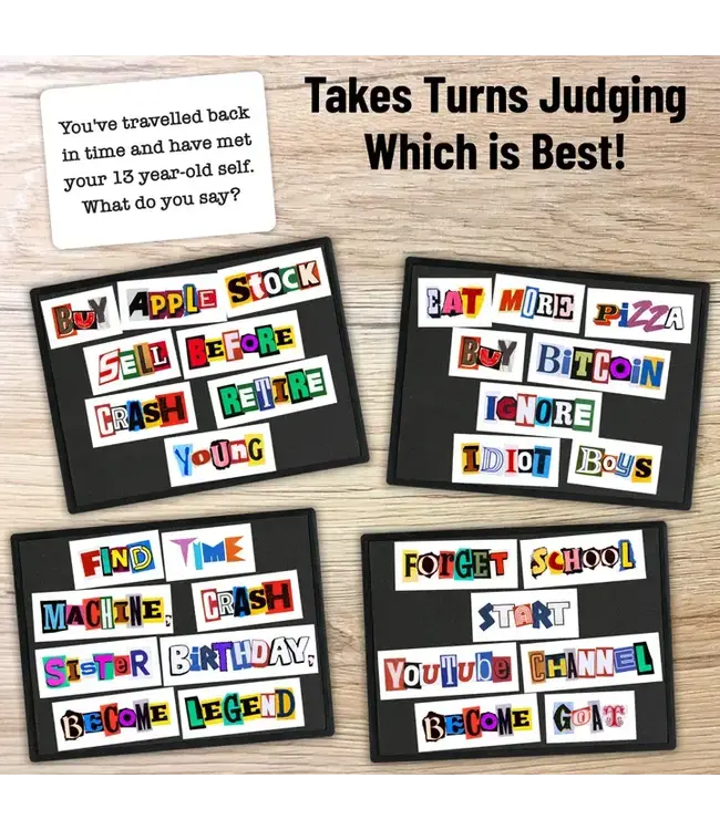 UT BRANDS Ransomizer – Funny Word Party Game For Teens, Adults & Gifts