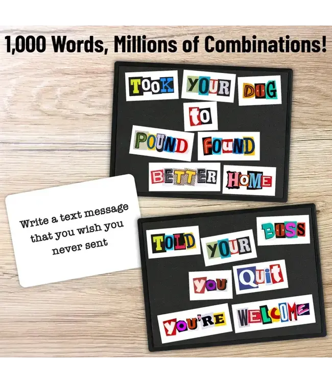 UT BRANDS Ransomizer – Funny Word Party Game For Teens, Adults & Gifts