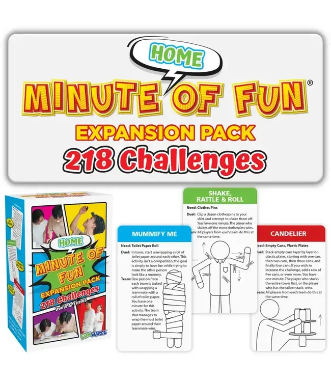 UT BRANDS Minute of Fun Home Edition – Indoor Party & Family Game Gift
