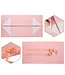 LA RIBBONS WHOLESALE 8" X 8" X 4" Collapsible Gift Box w/ Satin Ribbon & Magnetic | Pink