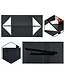 LA RIBBONS WHOLESALE 8" X 8" X 4" Collapsible Gift Box w/ Satin Ribbon & Magnetic | Black