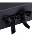 LA RIBBONS WHOLESALE 8" X 8" X 4" Collapsible Gift Box w/ Satin Ribbon & Magnetic | Black