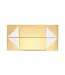 LA RIBBONS WHOLESALE 8X8X4 REUSABLE GIFT BOX GOLD