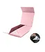 LA RIBBONS WHOLESALE 8" X 8" X 4" Collapsible Gift Box w/ Magnetic Square Flap Lid | Pink