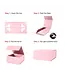 LA RIBBONS WHOLESALE 8" X 8" X 4" Collapsible Gift Box w/ Magnetic Square Flap Lid | Pink
