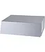 LA RIBBONS WHOLESALE 14" X 9" X 4.3" Collapsable Gift Box w/ Magnetic Square Flap Lid | Silver