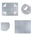LA RIBBONS WHOLESALE 14" X 9" X 4.3" Collapsable Gift Box w/ Magnetic Square Flap Lid | Silver