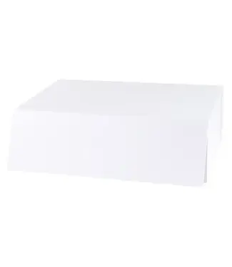 LA RIBBONS WHOLESALE 14" X 9" X 4.3" Collapsable Gift Box w/ Magnetic Square Flap Lid | White