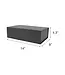 LA RIBBONS WHOLESALE 14" X 9" X 4.3" Collapsable Gift Box w/ Magnetic Square Flap Lid | Black