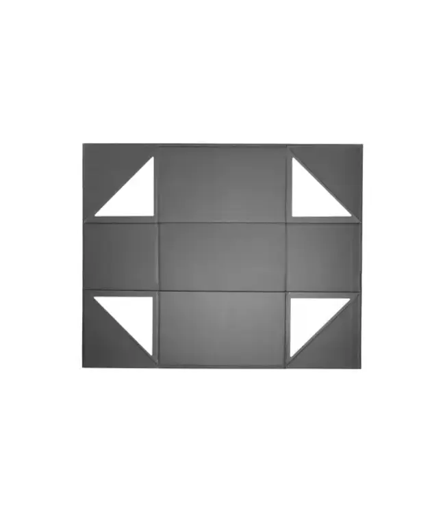 LA RIBBONS WHOLESALE 14" X 9" X 4.3" Collapsable Gift Box w/ Magnetic Square Flap Lid | Black