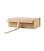 LA RIBBONS WHOLESALE 14"X9"X4.3" Collapsible Kraft Gift Box with Satin Ribbon & Magnetic Lid