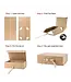 LA RIBBONS WHOLESALE 14"X9"X4.3" Collapsible Kraft Gift Box with Satin Ribbon & Magnetic Lid