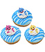 DECOPAC Baby Shark Mommy, Daddy and Baby Cupcake Rings