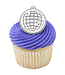 BAKERY CRAFTS Disco Ball Cupcake Rings - 12 Count