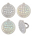 BAKERY CRAFTS Disco Ball Cupcake Rings - 12 Count