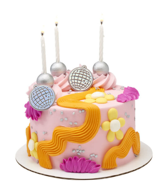 BAKERY CRAFTS Disco Ball Cupcake Rings - 12 Count