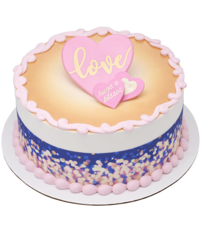 BAKERY CRAFTS Love Heart Cupcake Rings - 12 Count