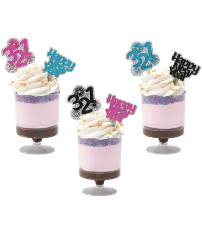 BAKERY CRAFTS New Year's Countdown Assortment DecoPics® - 12 Count
