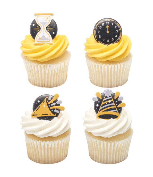 BAKERY CRAFTS Countdown to the New Year Cupcake Rings - 12 Count