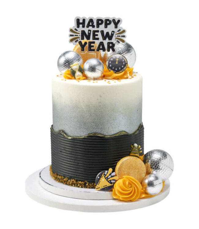 BAKERY CRAFTS Countdown to the New Year Cupcake Rings - 12 Count