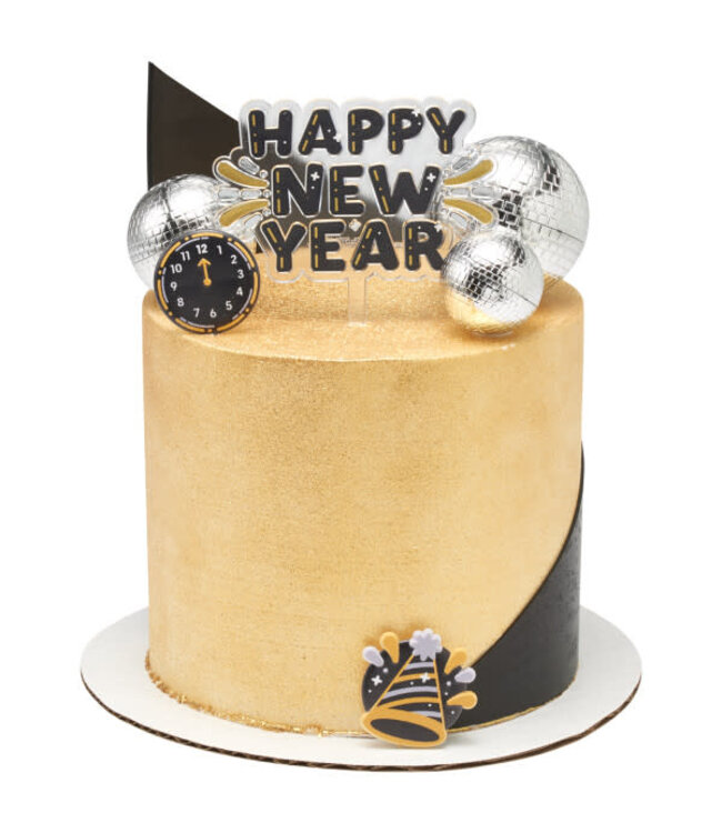 BAKERY CRAFTS Countdown to the New Year Cupcake Rings - 12 Count