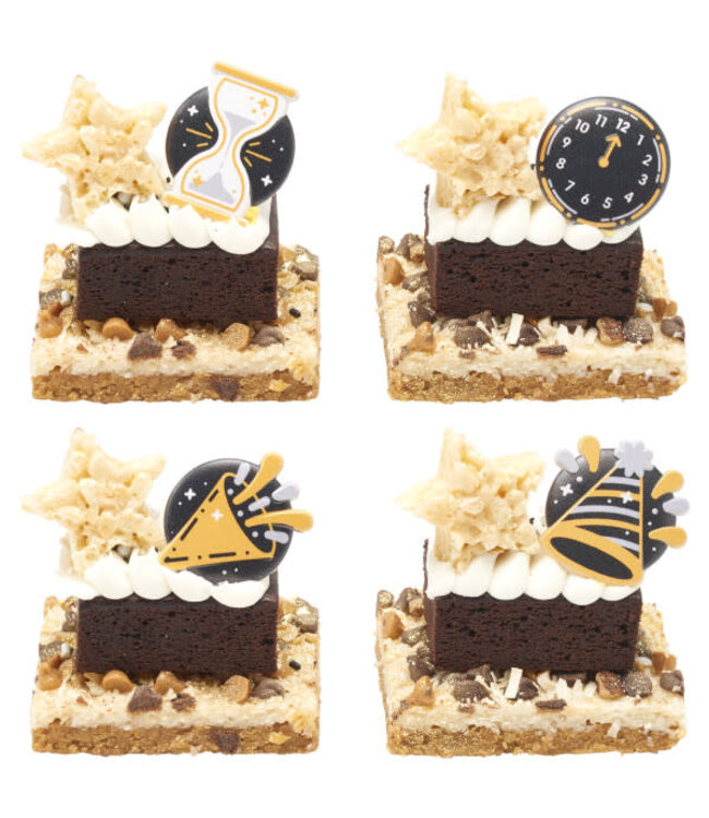 BAKERY CRAFTS Countdown to the New Year Cupcake Rings - 12 Count