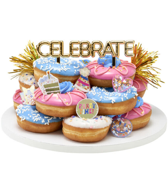 DECOPAC Party Time Assortment Cupcake Rings - 12 Count