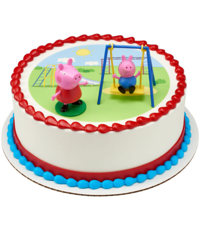 BAKERY CRAFTS Peppa Pig™ Swing Set DecoSet®