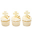 BAKERY CRAFTS Gold Cross Assortment DecoPics® - 12 Count