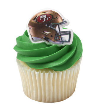 DECOPAC NFL Team Helmet Cupcake Rings - 12 Count
