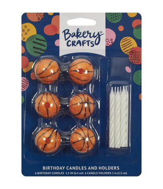 DECOPAC Basketball Candle Holder - Set of 6