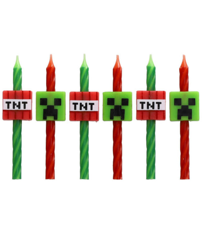 DECOPAC MINECRAFT Icon Licensed Candles - 6 Count