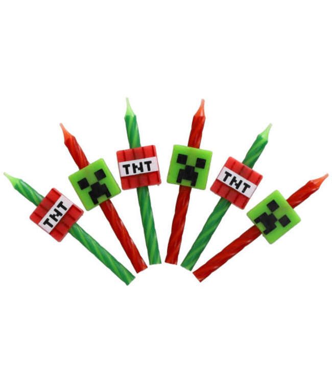 DECOPAC MINECRAFT Icon Licensed Candles - 6 Count